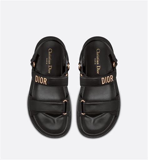 black dior sandals